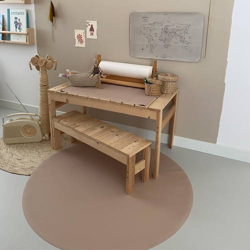 Eeveve knoeimat mokka donker - Ø 110 cm