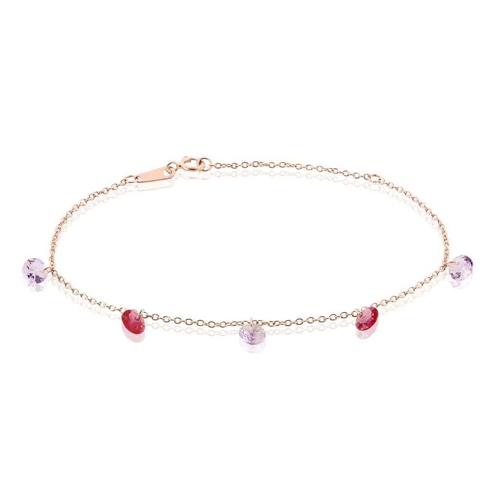 Bracelet Murial Argent Rose Oxyde De Zirconium