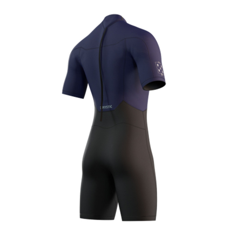 SHORTY NEOPRENE MYSTIC BRAND 3/2 BACKZIP NIGHT BLUE