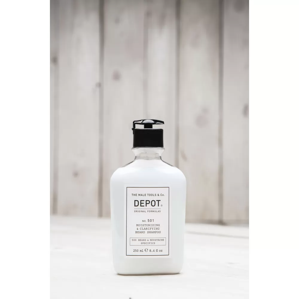 Depot 501 Moisturizing & Clarifying Beard Shampoo - 250 ml.