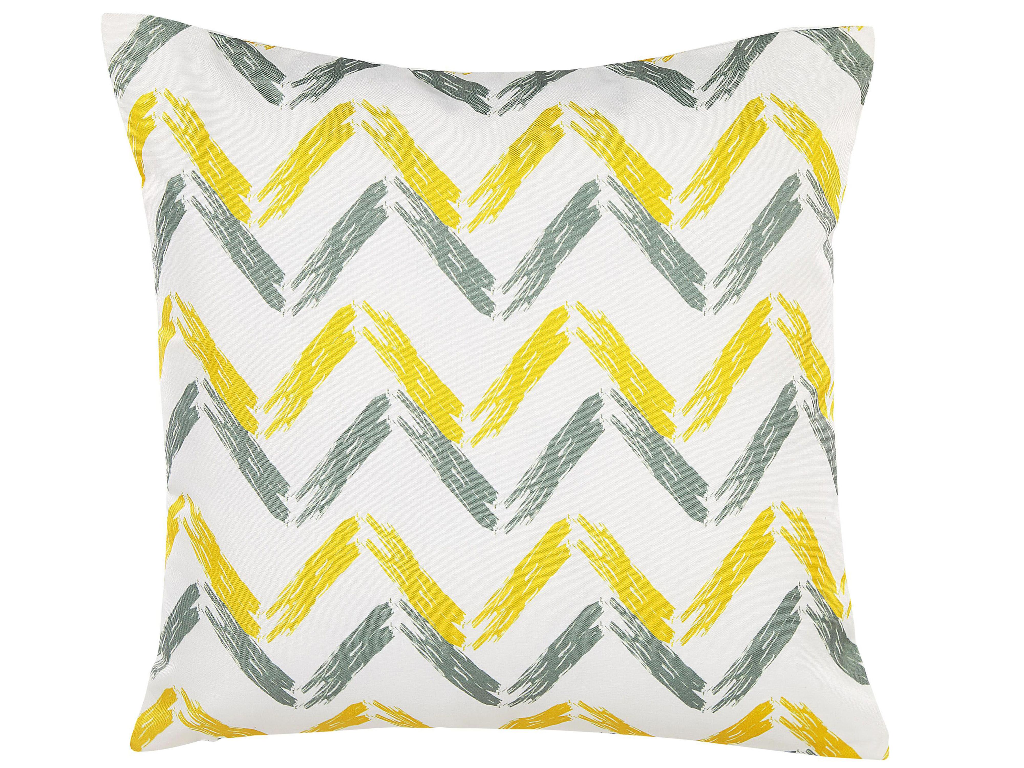 Set van 2 tuinkussens AFFILE chevron patroon 45 x 45 cm Meerkleurig