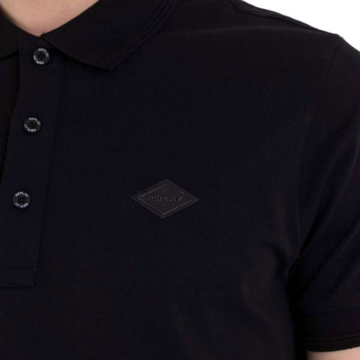 Replay Solid-Coloured Jersey Polo Heren