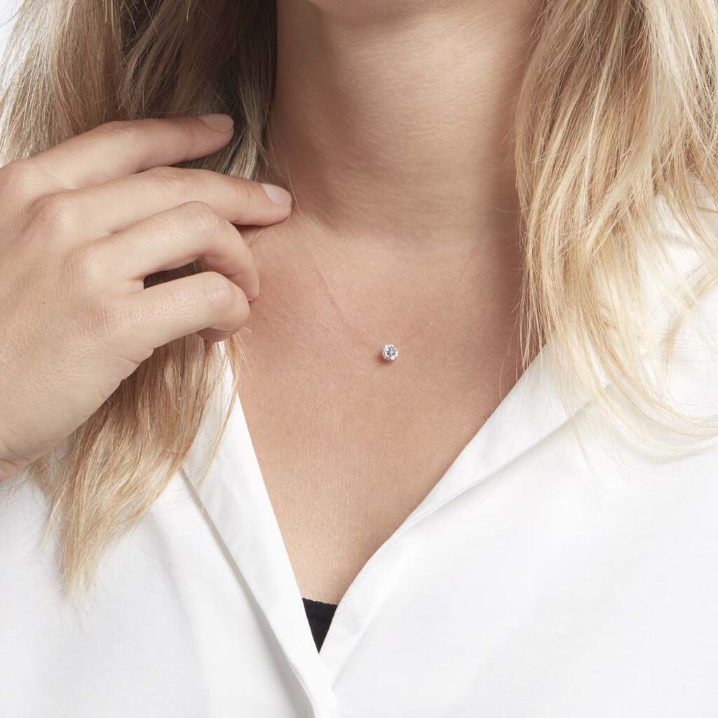 Collier Or Jaune Maiorga Oxyde De Zirconium