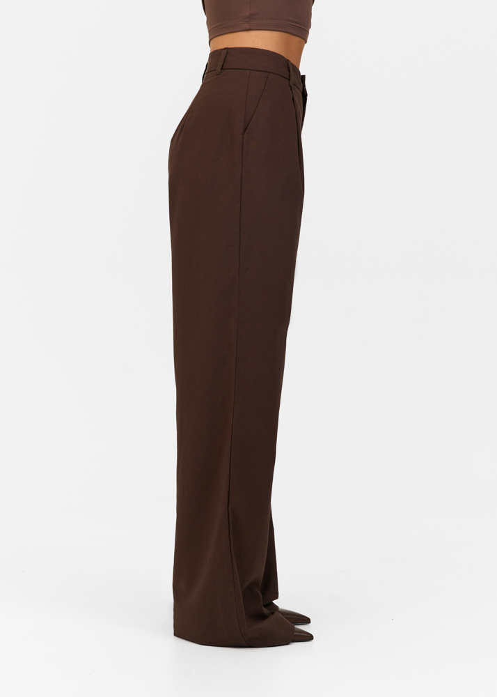Nadia pantalon choco bruin