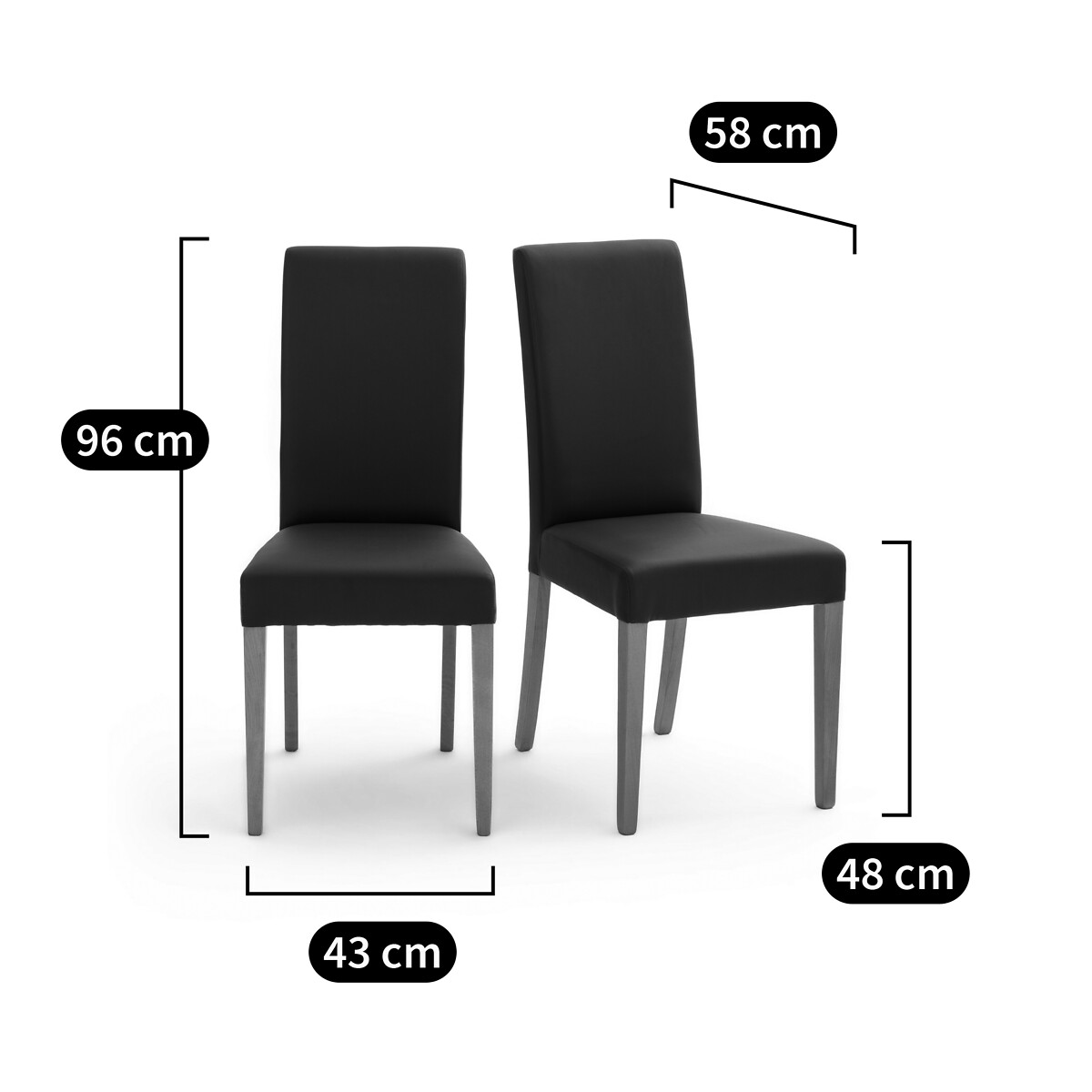 SO'HOME<br>Conjunto de 2 cadeiras Kuri
