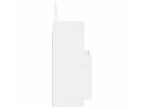 Ensemble de meubles de salle de bain 3 pcs blanc brillant