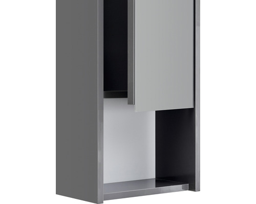 Pelipal xpressline 3261 grijze wandkast met glazen front BxHxD 30 x 70 x 16 cm