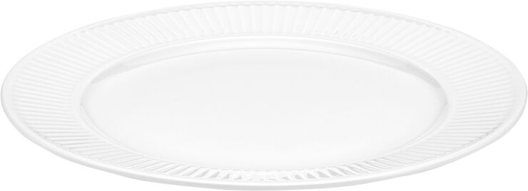 Pillivuyt Plissé tallerken 28 cm. Hvid