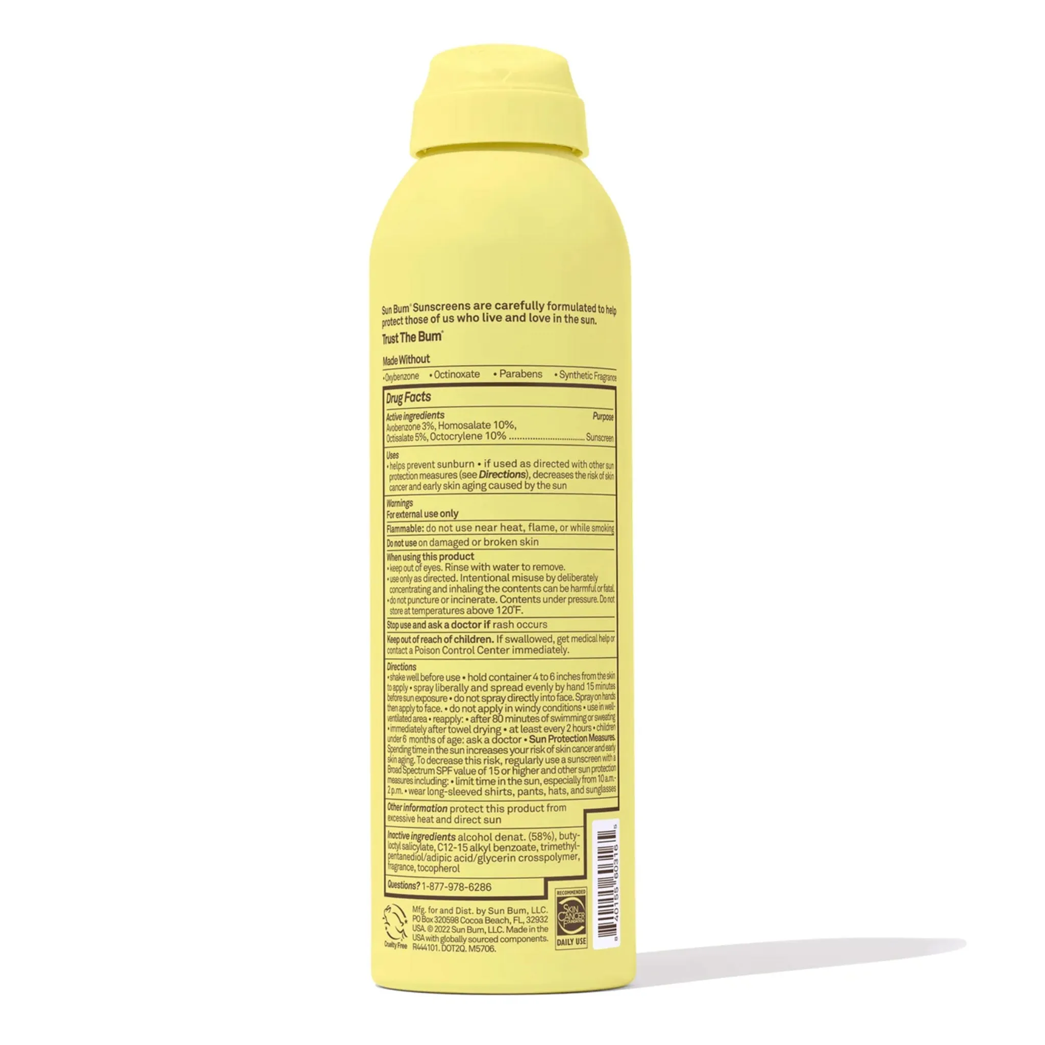 Sun Bum Vaporisateur Solaire Clair FPS 50 Bum Kids