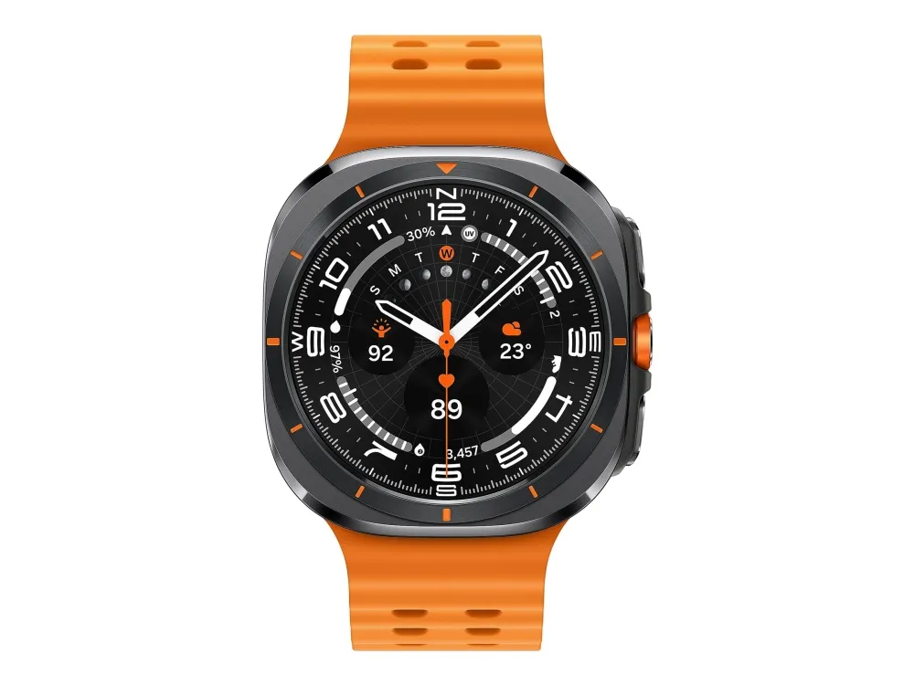 Samsung | Galaxy Watch Ultra - Titanium Gray (Orange strap)