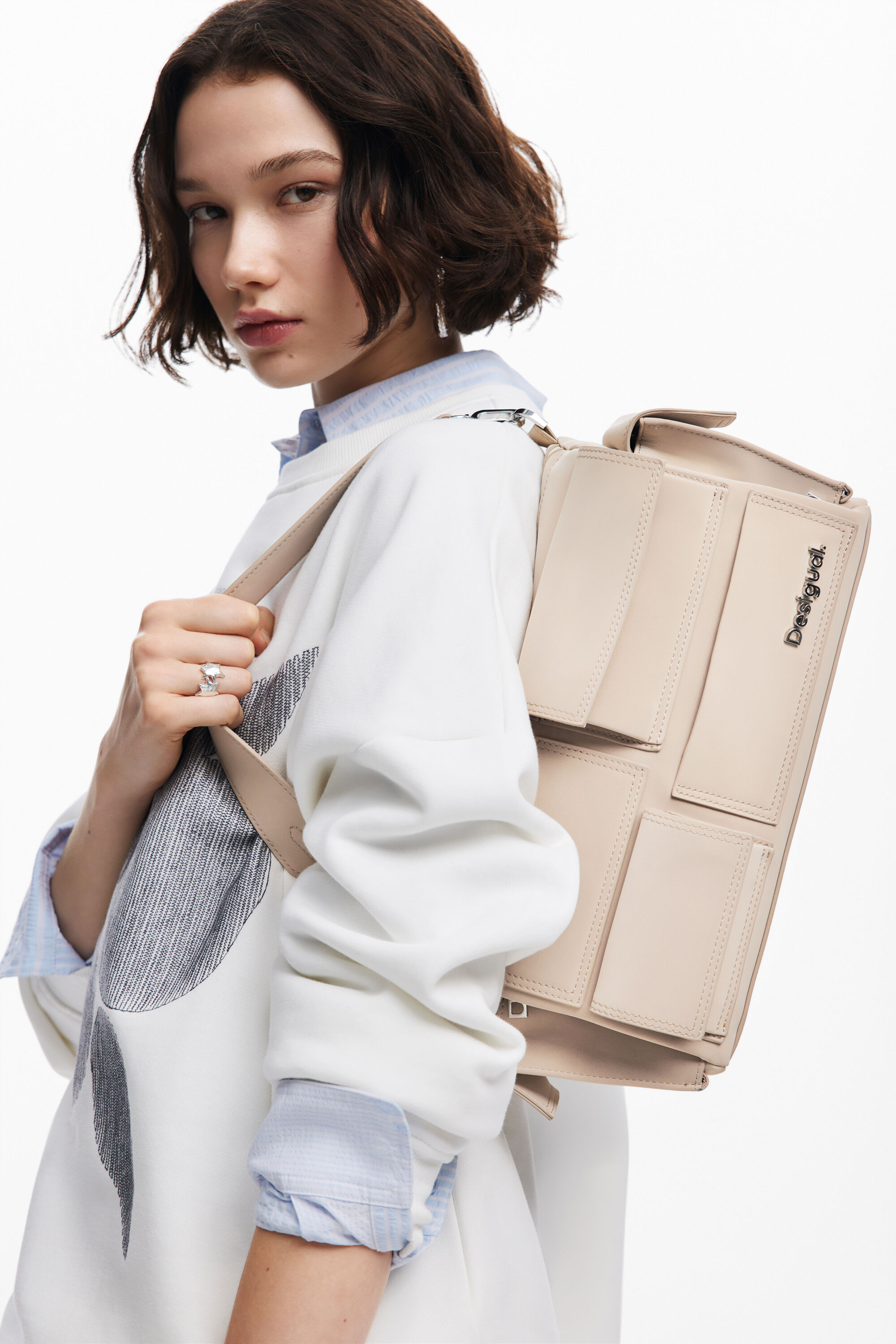 Bolsa baguette multibolsillo