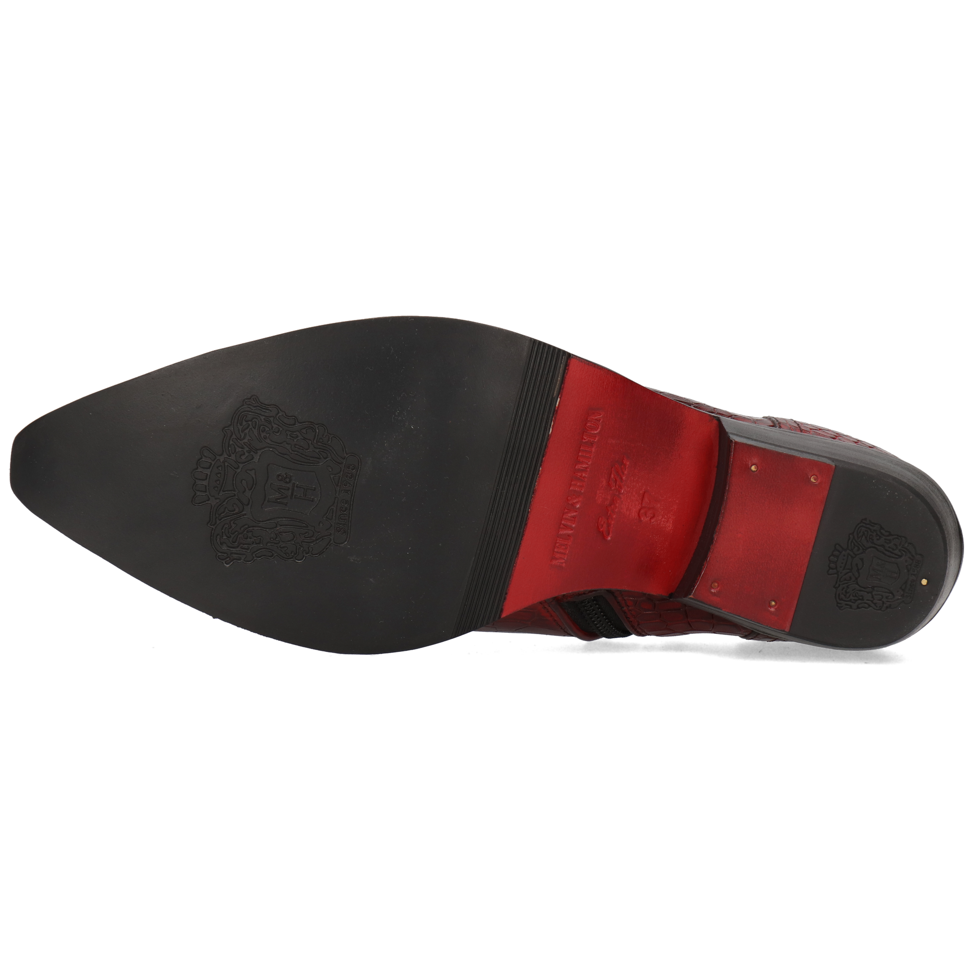 SHYLA 2 - Bottines à talon cubain | Rouge