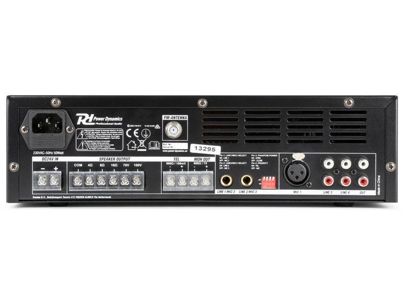 Power Dynamics Verstärker Pro PBA120 100 V Verstärker 120W, USB/MP3