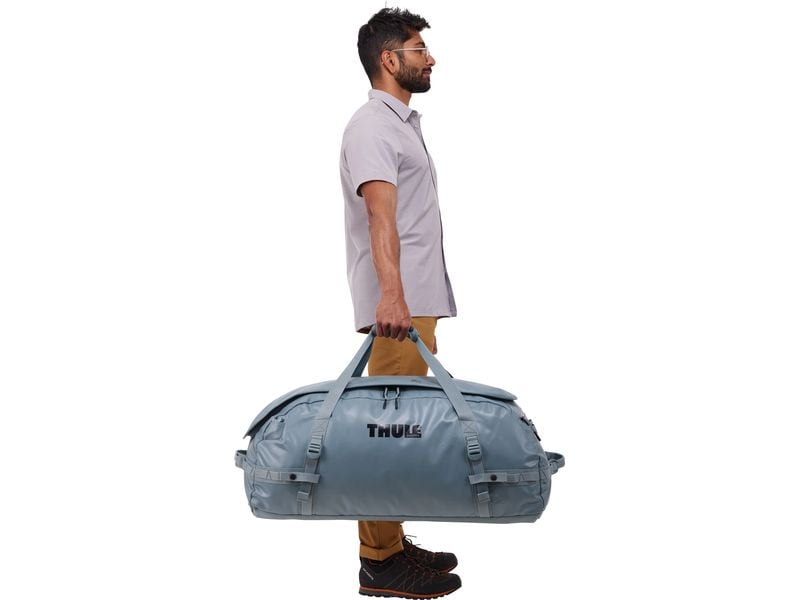 Thule Duffle Bag Chasm 90 l, Pond Gray Reisetasche und Rucksack in einem