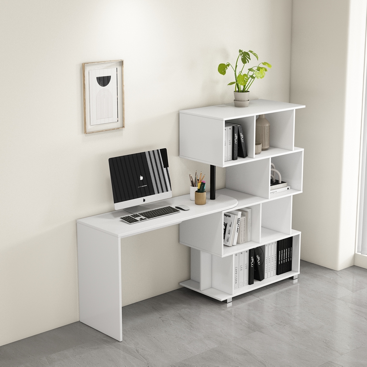 GOODproduct Schreibtisch »Inovo« Set,  als Eckschreibtisch oder Schreibtisch nutzbar, viel Stauraum