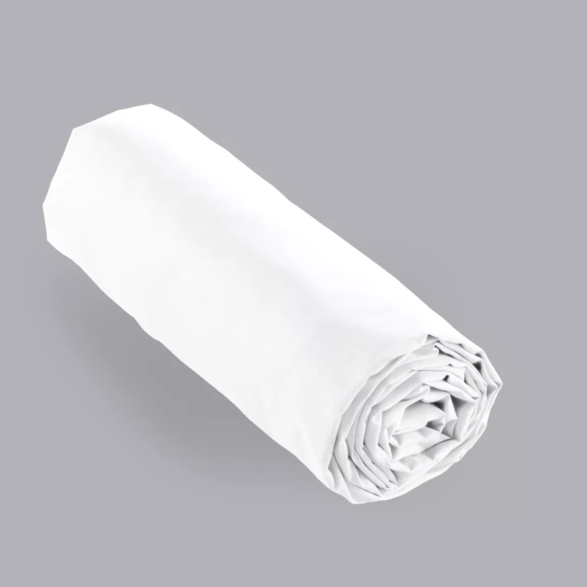 Drap housse percale de coton (160 x 200 cm) Cali Blanc