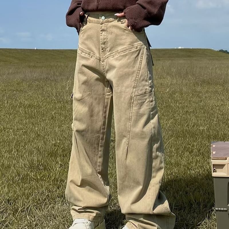 DuckleBeam - Hoge taille effen pantalon met wijde pijpen