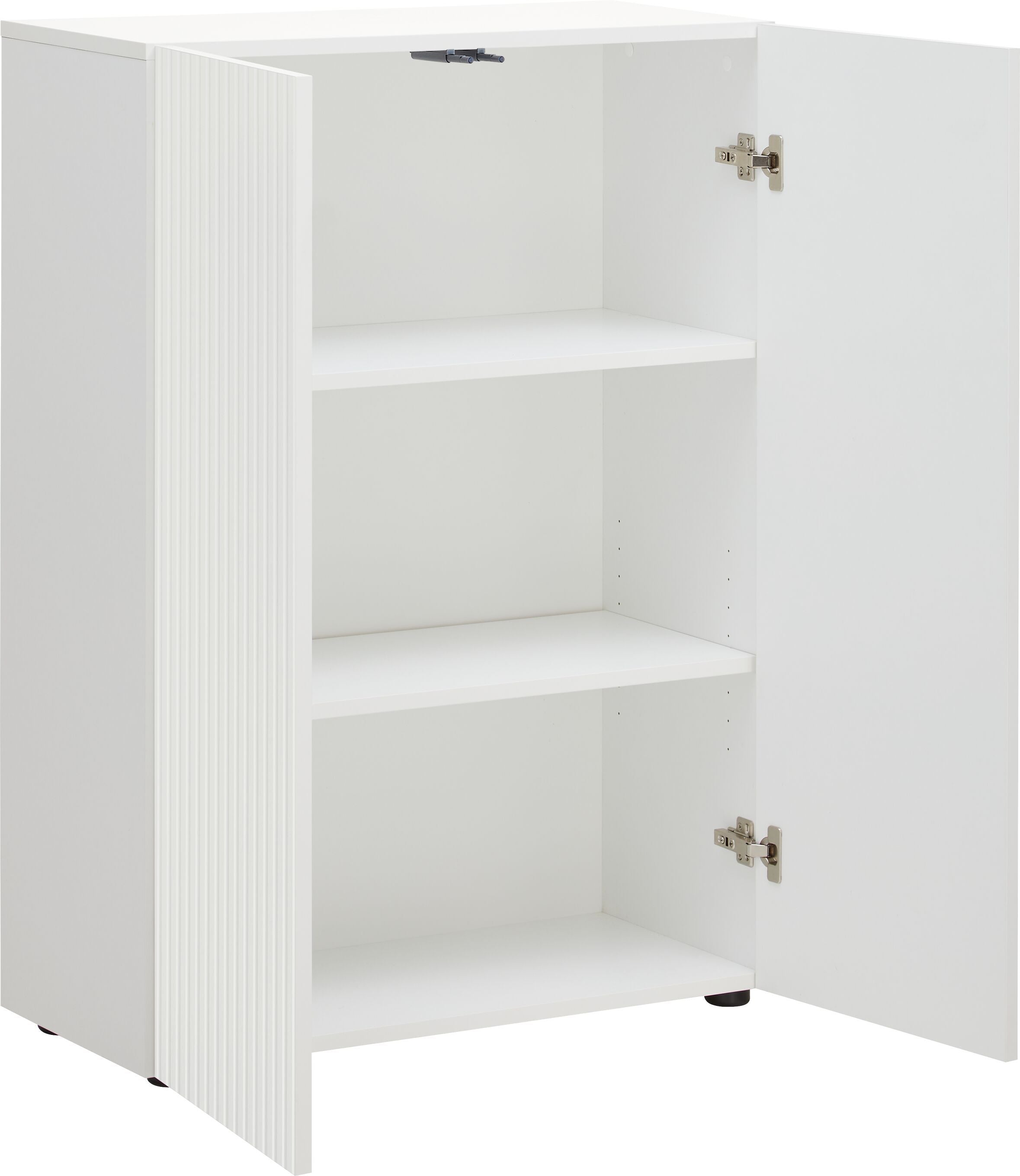 OFFICE X Regal nieder - Weiss / B: 80.0 cm x T: 34.0 cm x H: 108.0 cm
