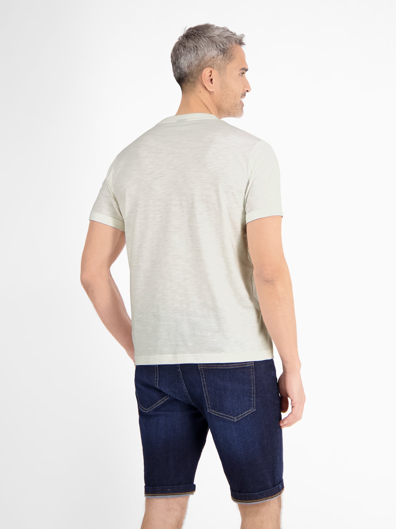 Herren Jersey T-Shirt mit Brustprint