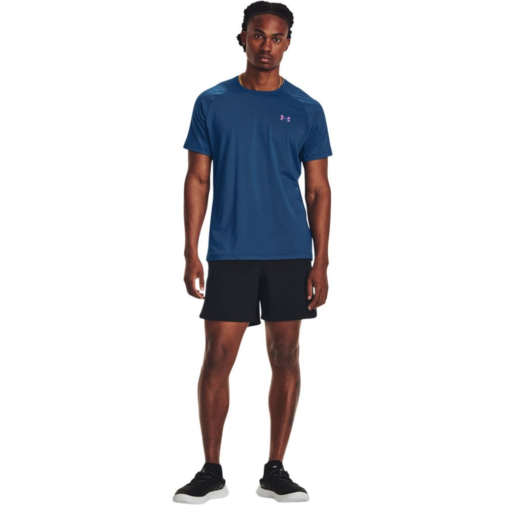 Under Armour RUSH EMBOSS - Maillot Homme bleu