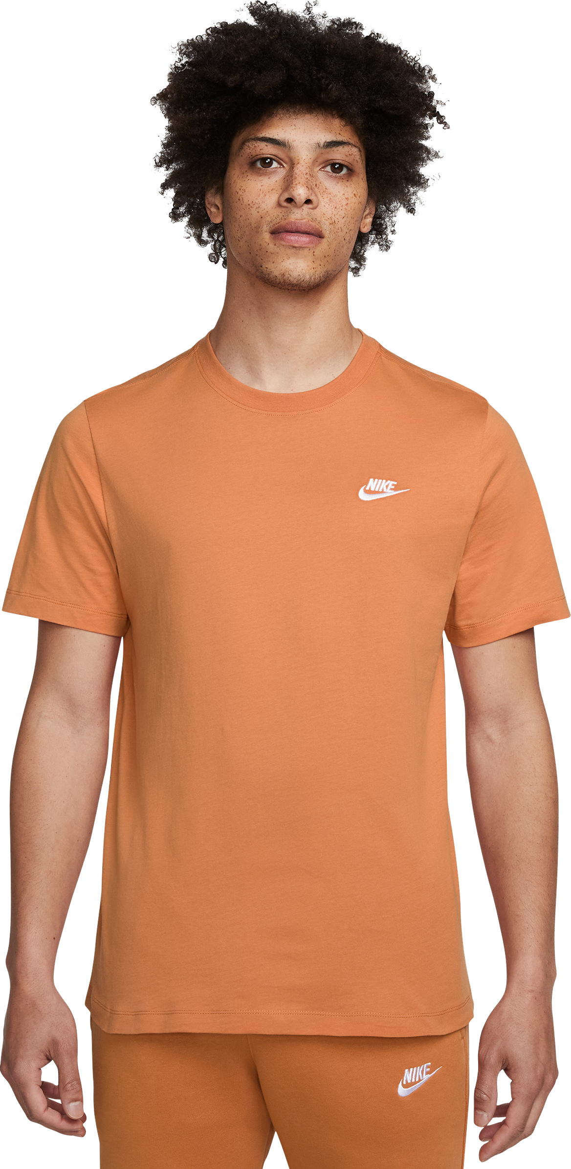 Nike Club T-Shirt Tall Orange Weiss F808
