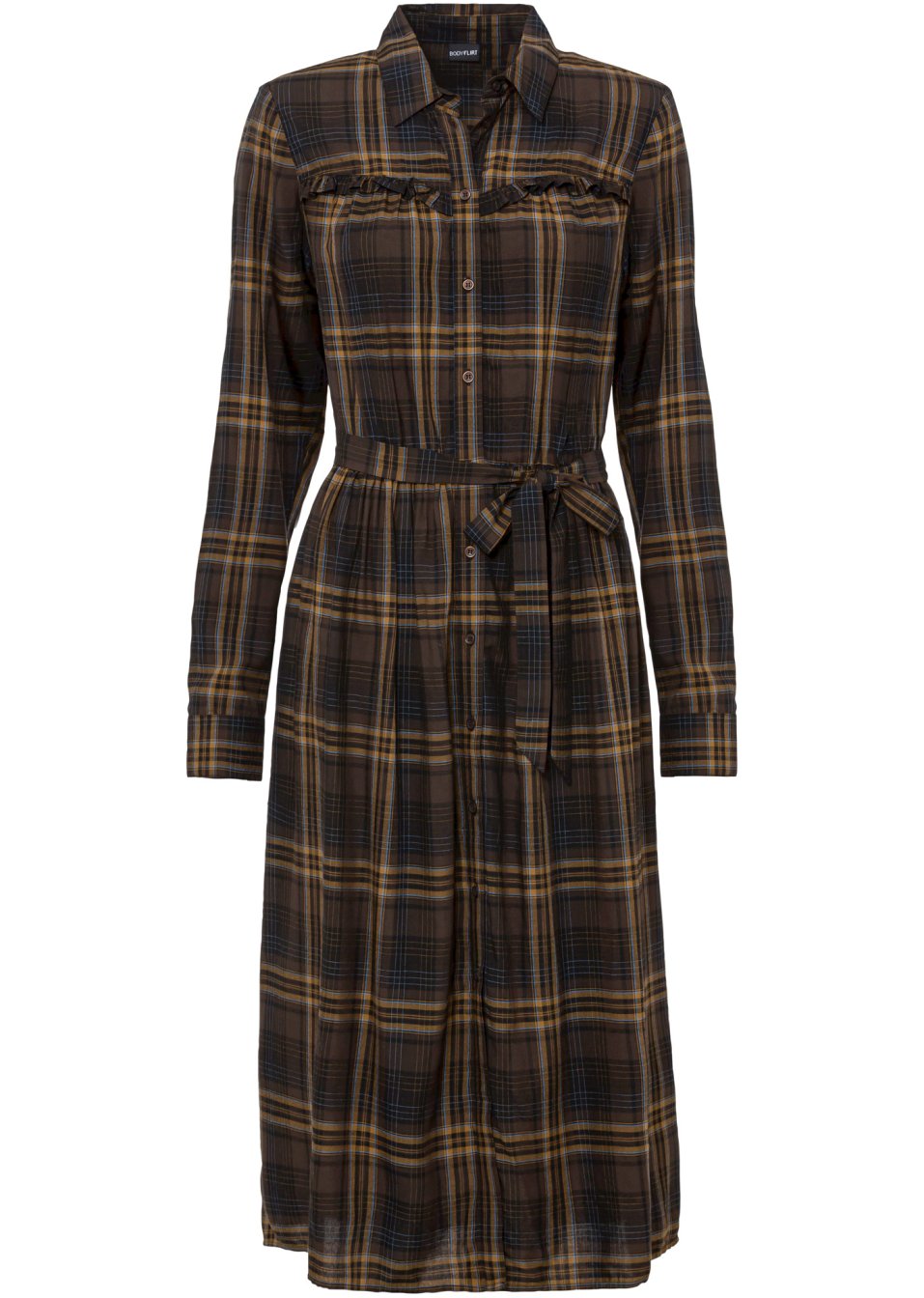 Robe-chemise à carreaux
