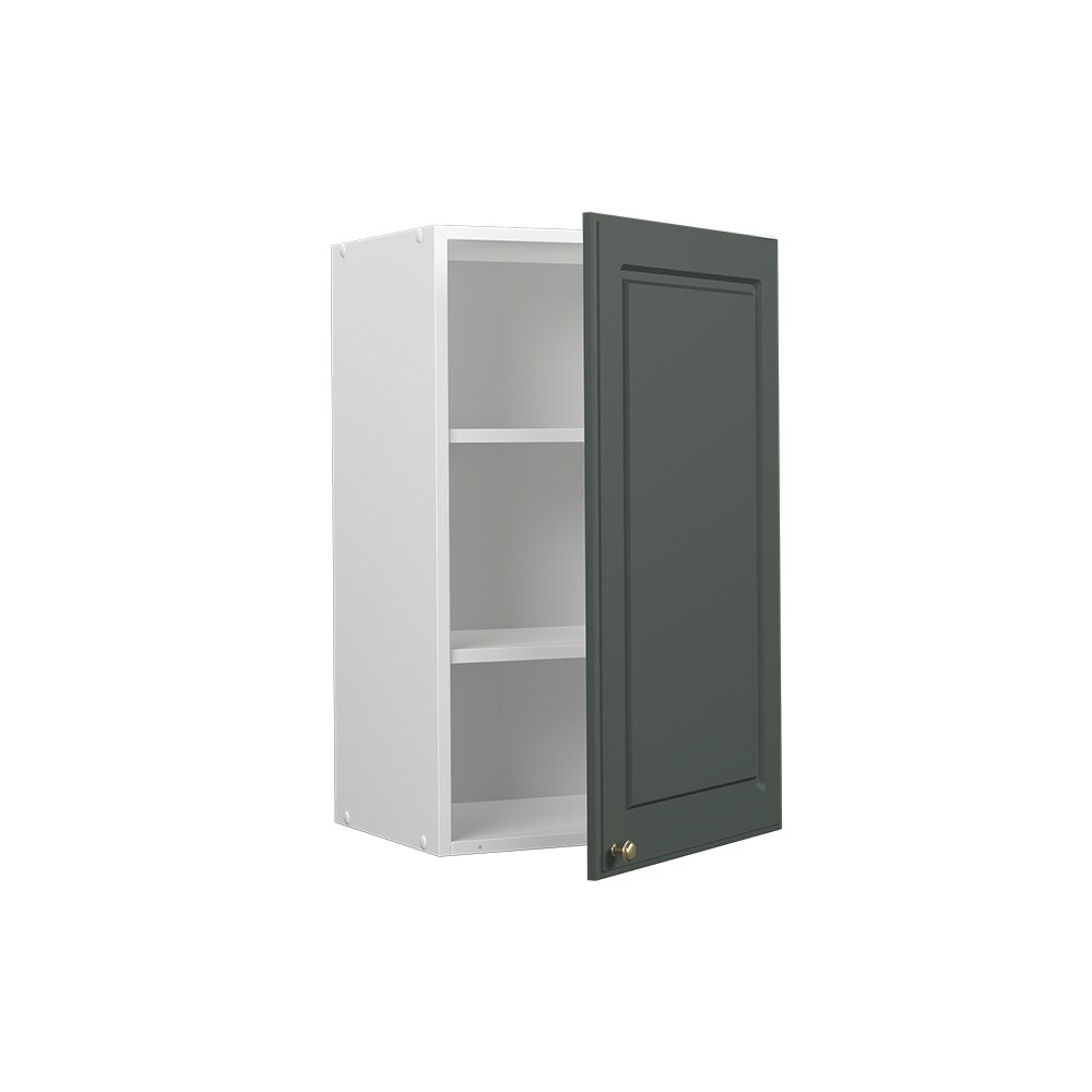 Vicco Hängeschrank Küchenschrank Küchenmöbel Fame-Line Weiß Grün-Gold Landhaus 45 cm Küche Einbauküche Hängeschrank Drehtür Einlegeboden Küchenzeile