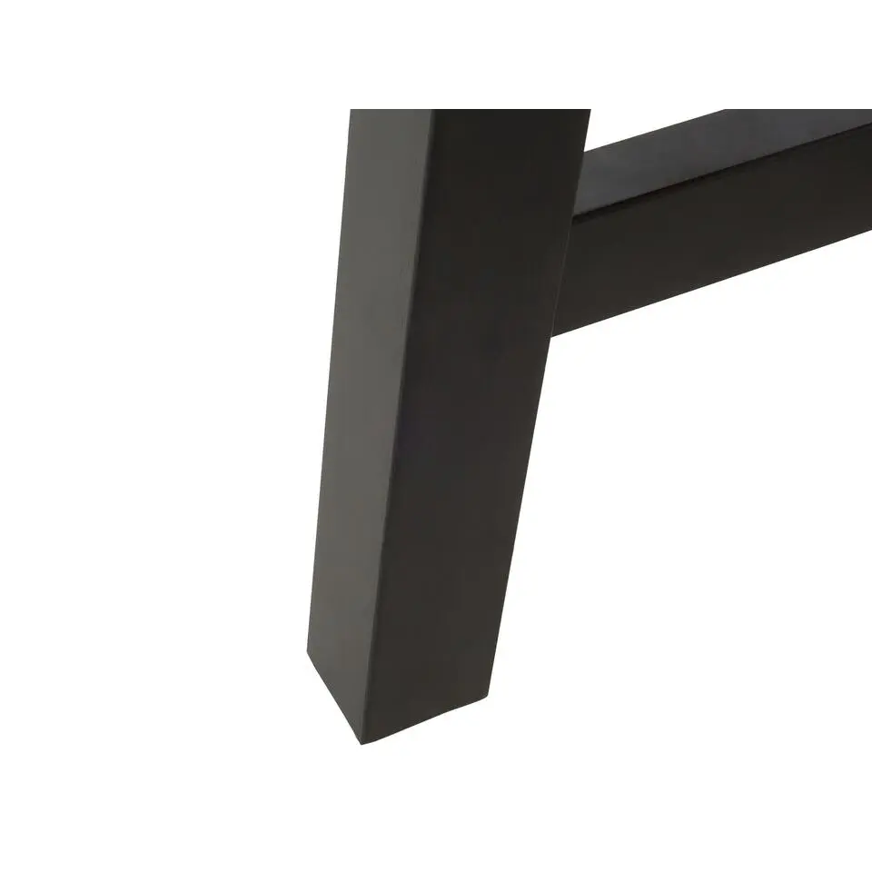 SCANIA - Tuintafel - Lichthout/Zwart - 80 x 170 cm - Acaciahout