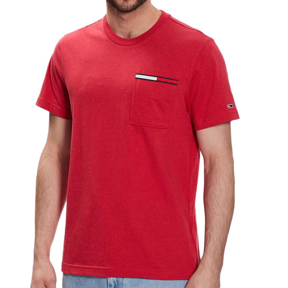 Tommy Hilfiger T-shirt Rouge Homme Tommy Hilfiger Essential Flag