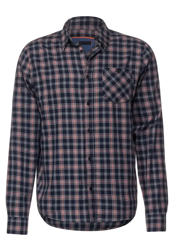 Hemd mit Karomuster - deep navy blue