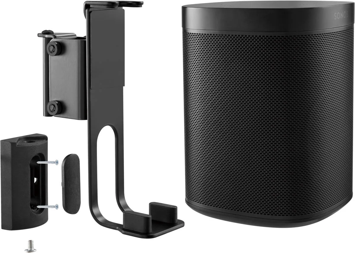 NorStone support mural Noir pour Sonos One Supports pour enceintes