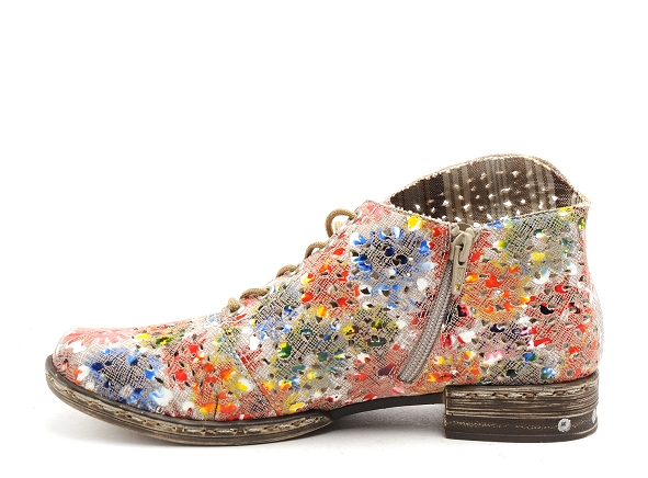 Rieker boots bottine plates femme m1835 multicolore