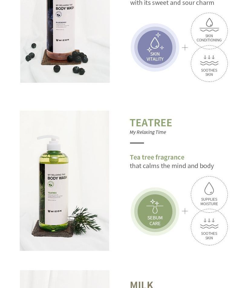 MIZON - My Relaxing Time Body Wash - 5 soorten