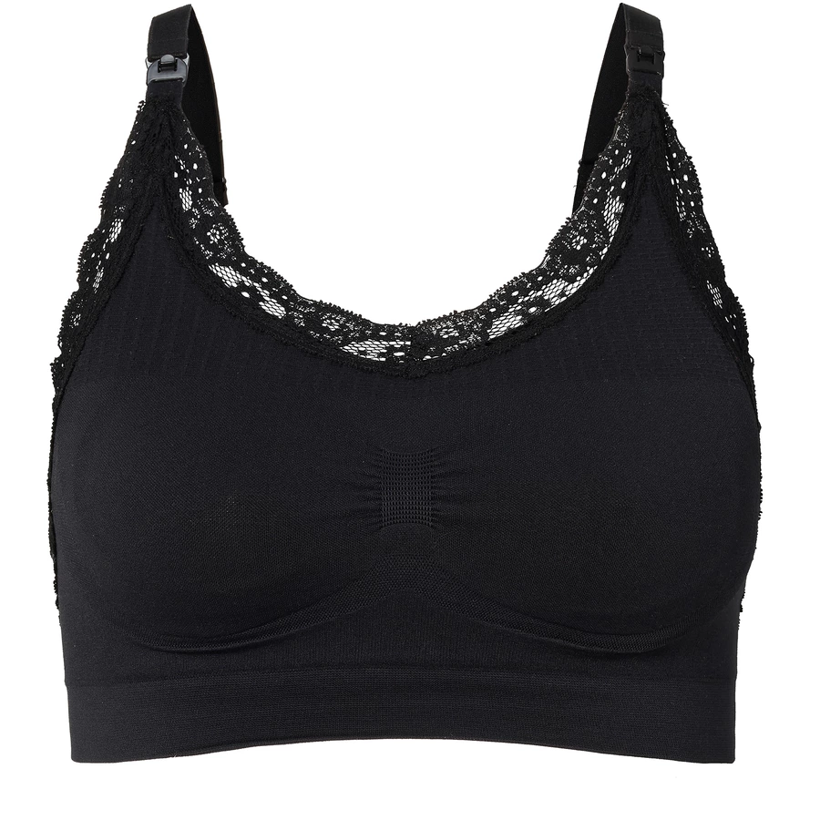 Noppies Nahtloser Still-BH Seamless nursing bra lace Black