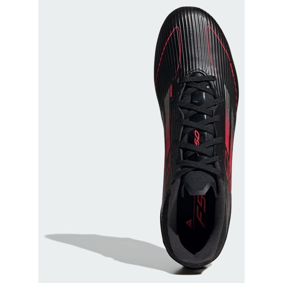 adidas F50 League FG/AG Stealth Victory - Noir/Argenté/Lucid Red