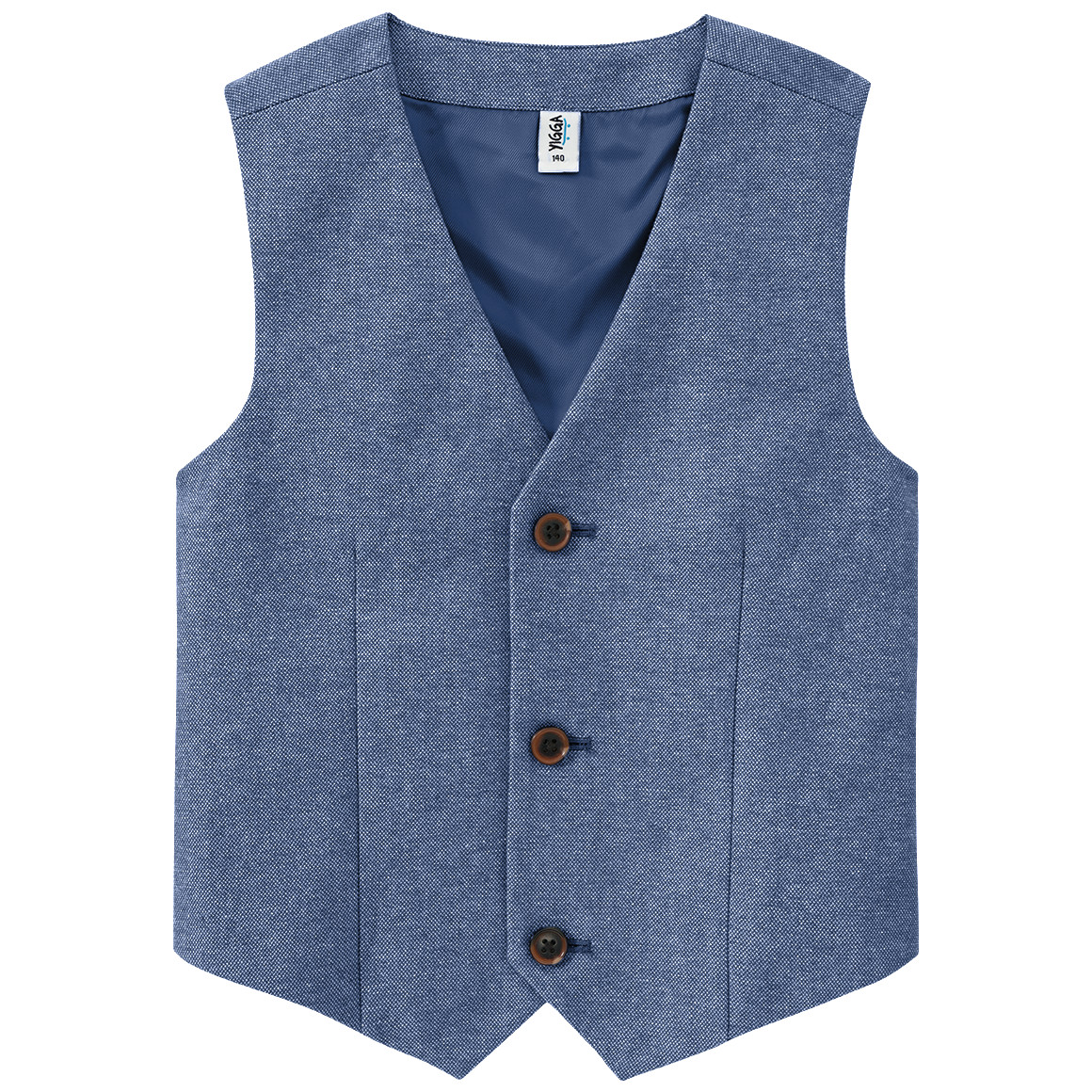 Yigga Jungen Weste mit Knöpfen blau