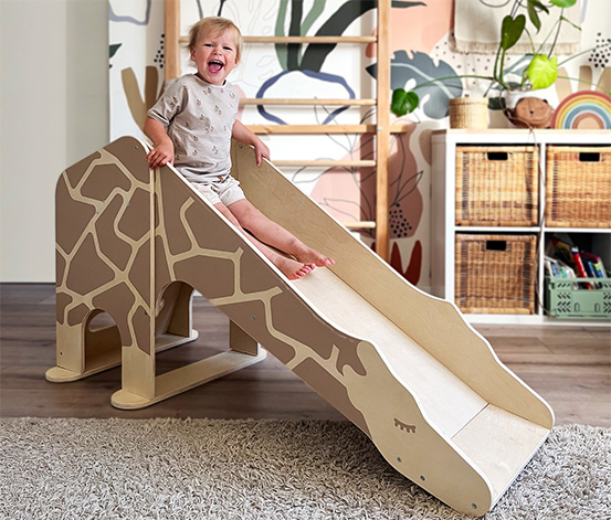 small foot Indoor Rutsche Giraffe »Wildlife«