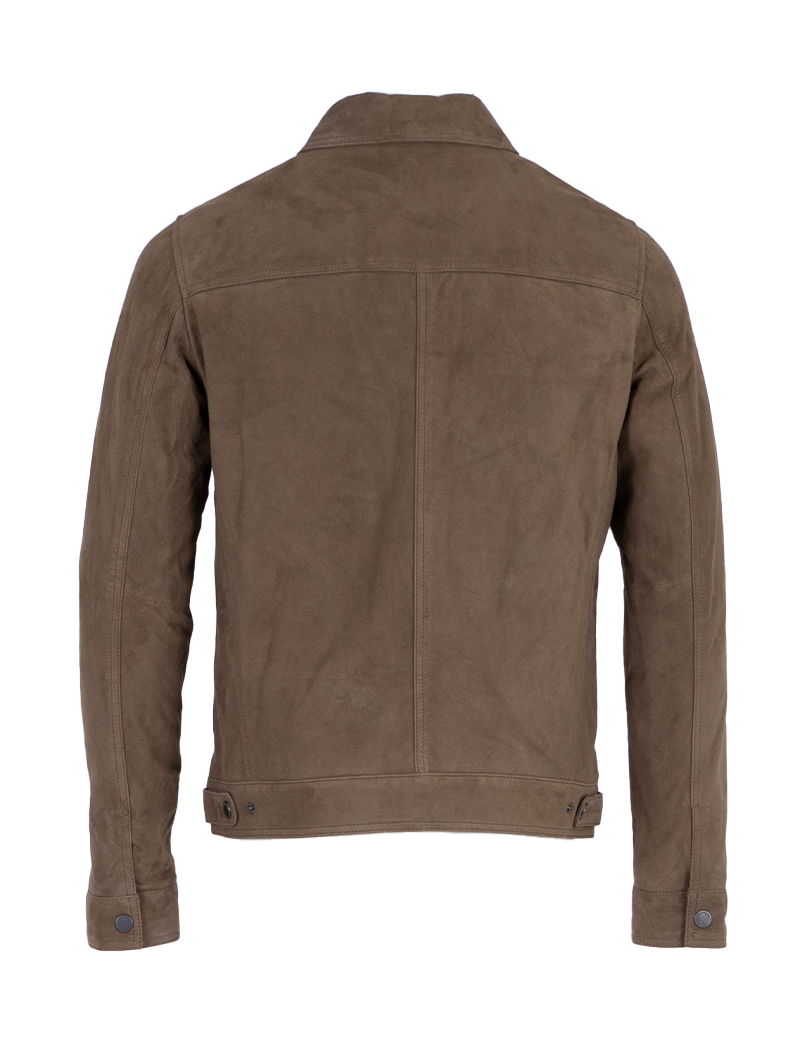 OAKWOOD BLOUSON HOMME SUÈDE THINSULATE BARTHELEMY MARRON CLAIR