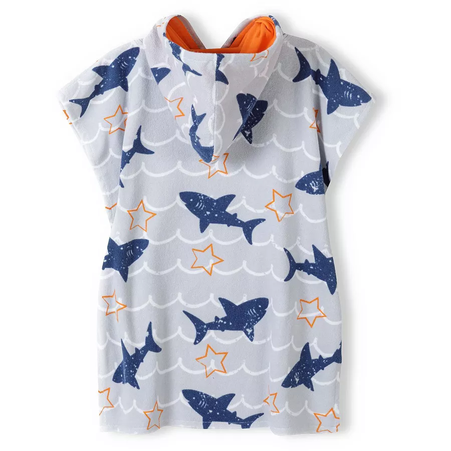 MINOTI Badeponcho GrauBlau