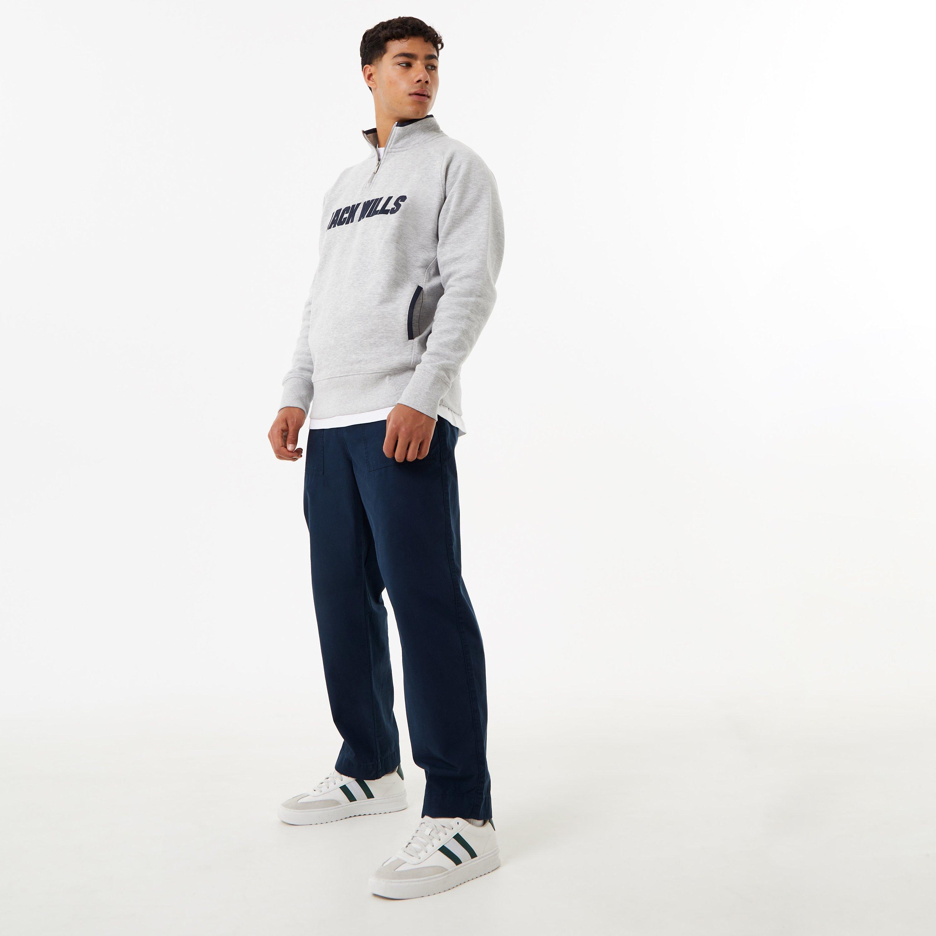 Jack Wills JW Retro Graphic Half Zip