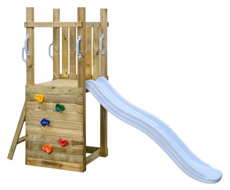 Swing King Irma - Speeltoren - Blauw - Hout