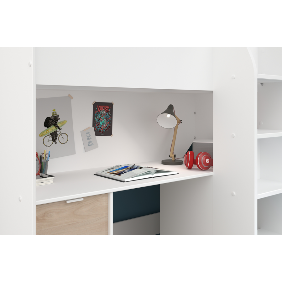 Parisot Multifunktionshochbett Tom 1 Jackson-Eiche Jackson-Eiche