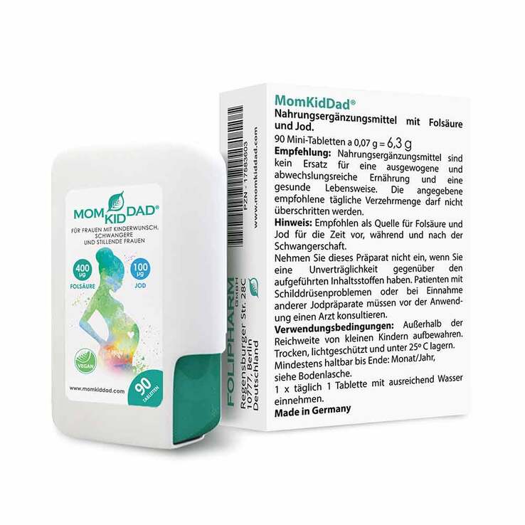 Momkiddad Tabletten in Klick-Box, 90 St