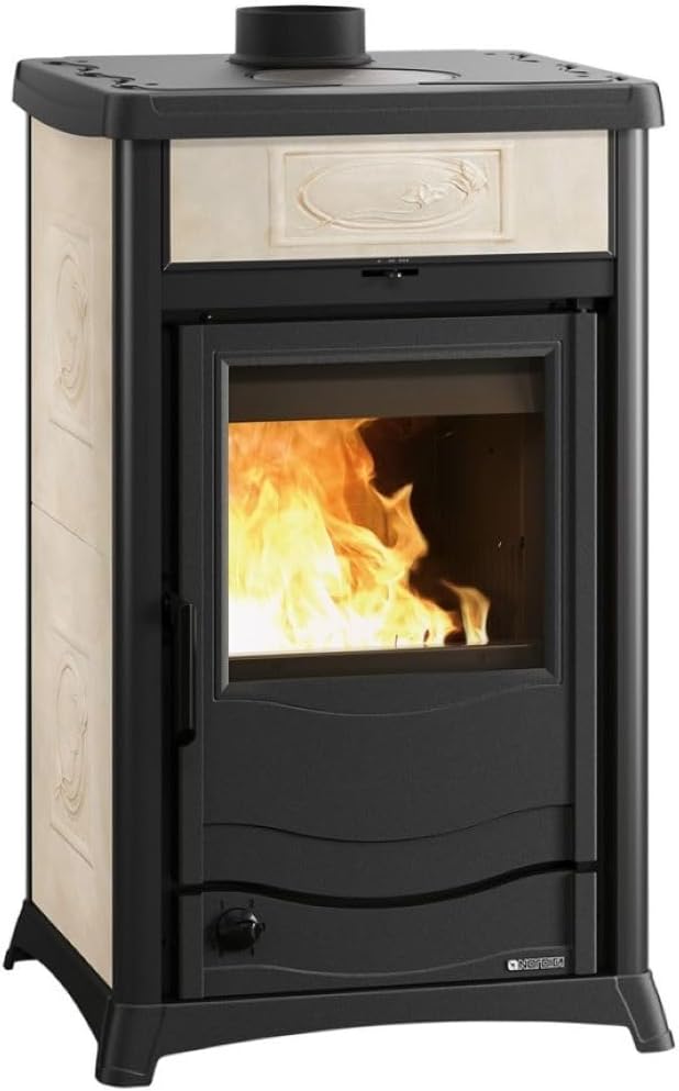 La Nordica 7117271 Termorossella Plus EVO DSA 4.0 Wasserführender Kaminofen Liberty Bordeaux/A+
