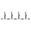 Trappelys 4-pk 24 V Ø36 mm 4x10 lm
