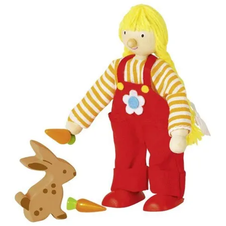 goki Biegepuppe Bauernmädchen