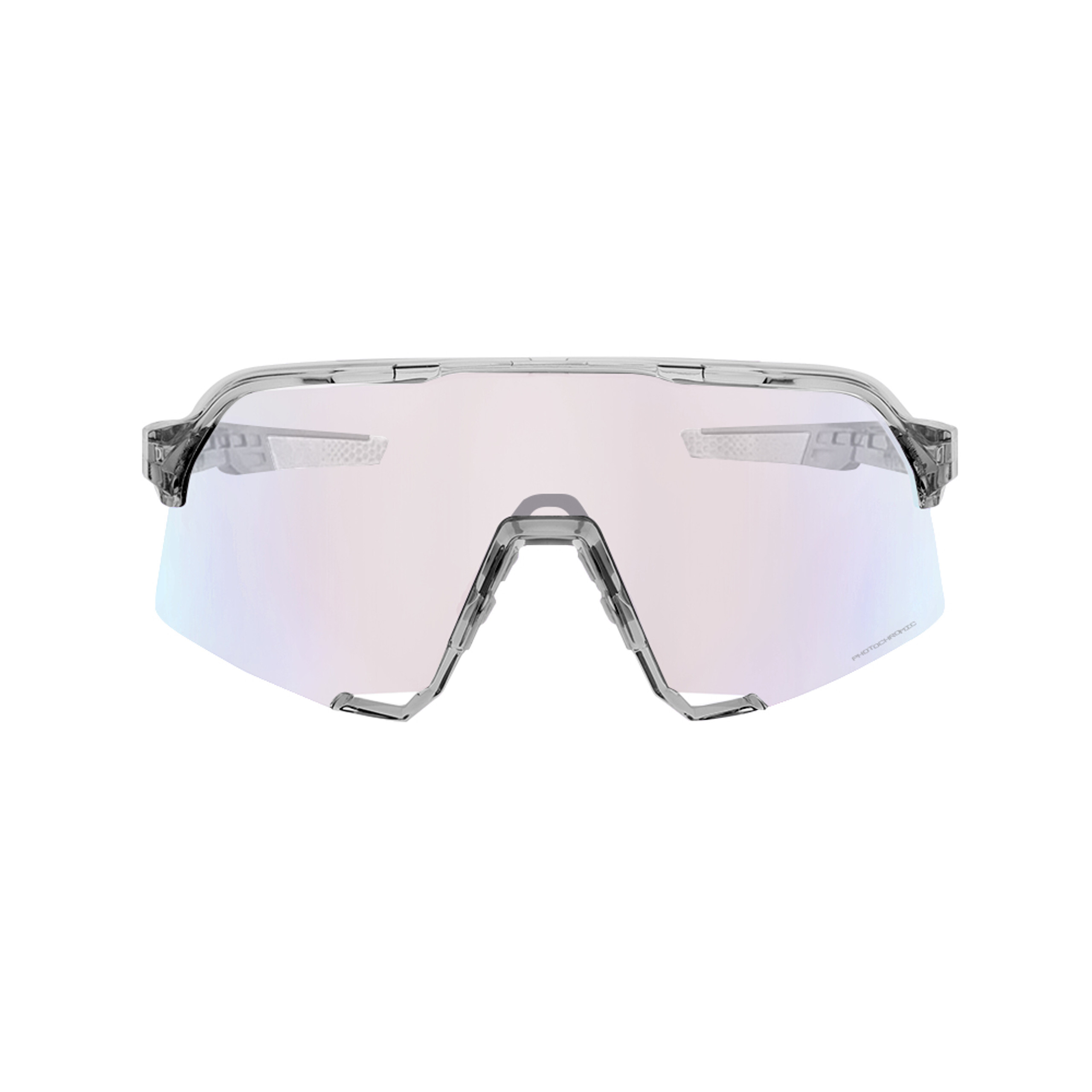 100% S3 Sport Zonnebril Trans/Grijs met Rose Gold Mirror Photochromic Lens