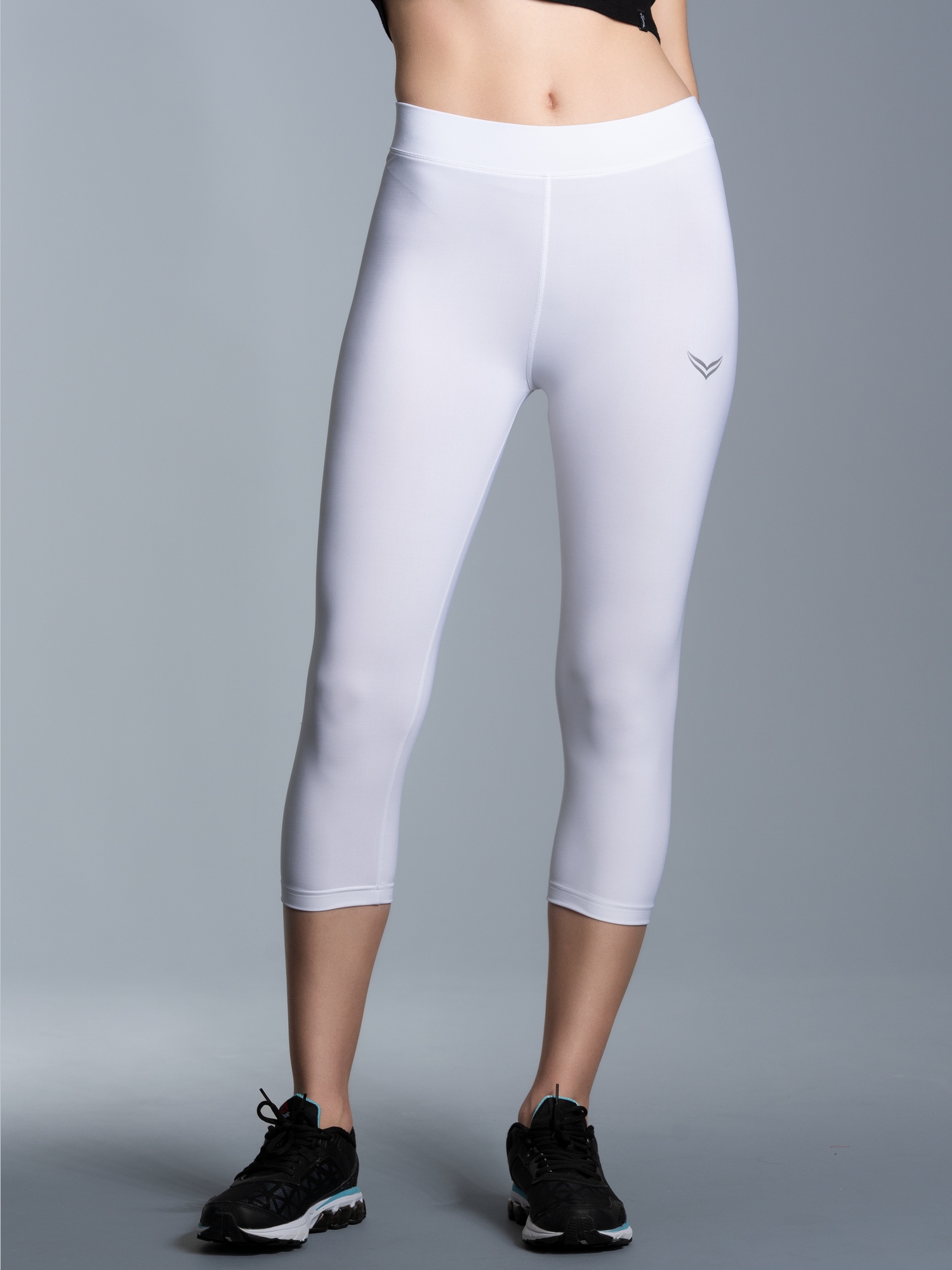 Capri-Leggings Weiss