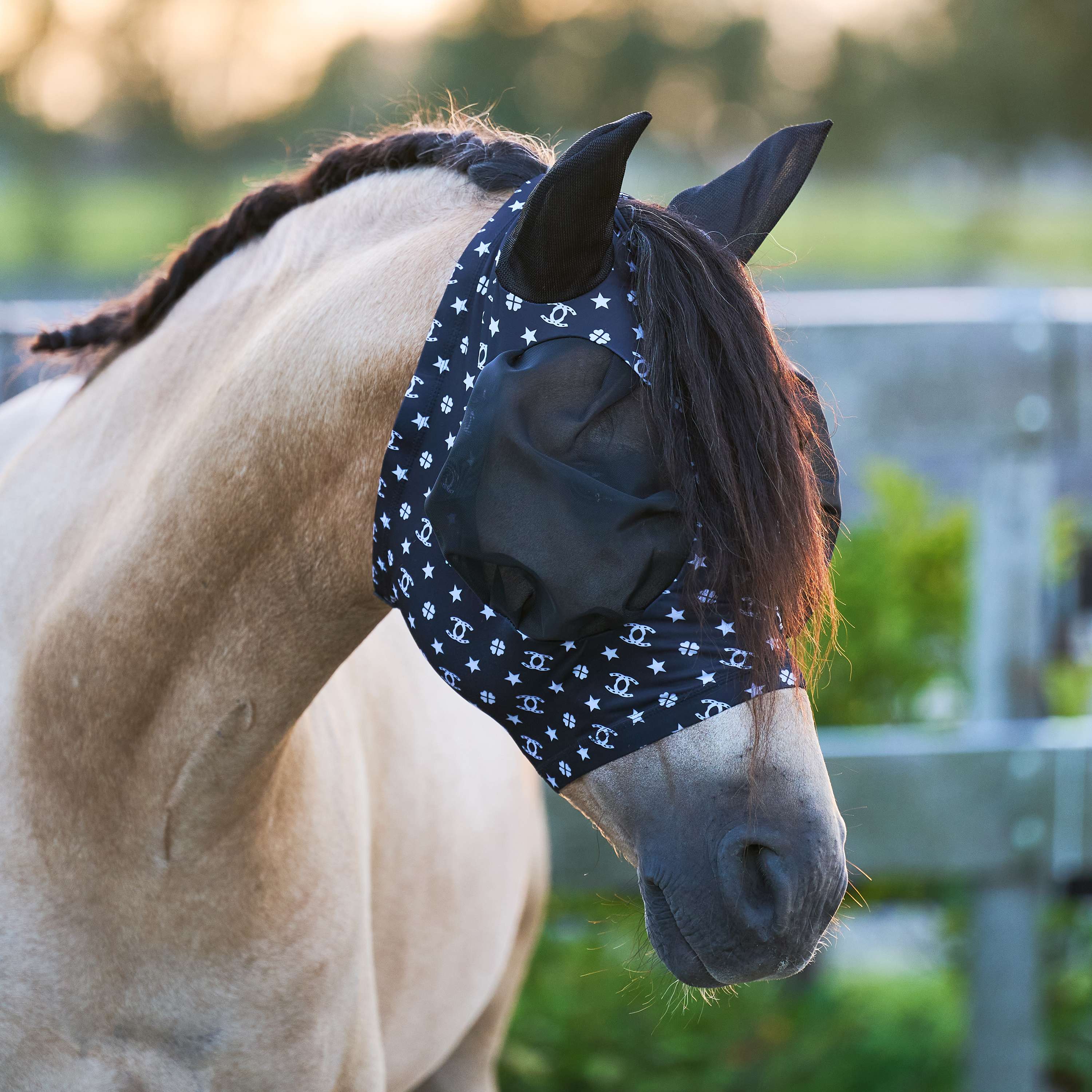 Imperial Riding Vliegenmasker IRHTrail Ride Zwart AOP