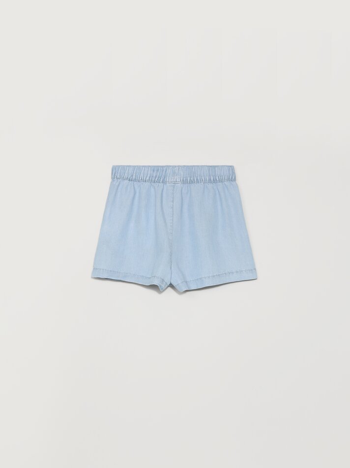 Shorts jeans leves - Turquesa